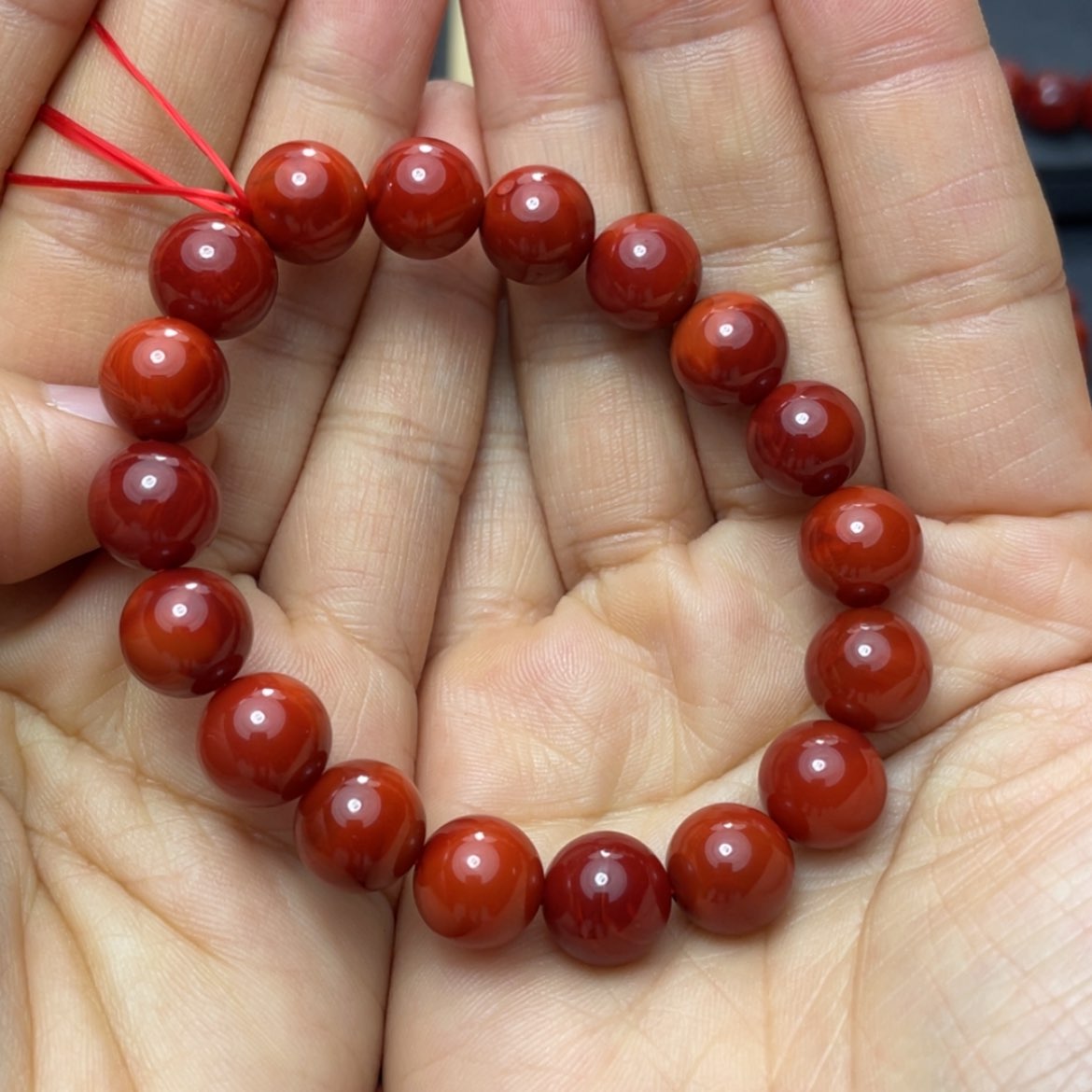 【闪购商品】未镶嵌原矿手串南红玛瑙橙****具 10