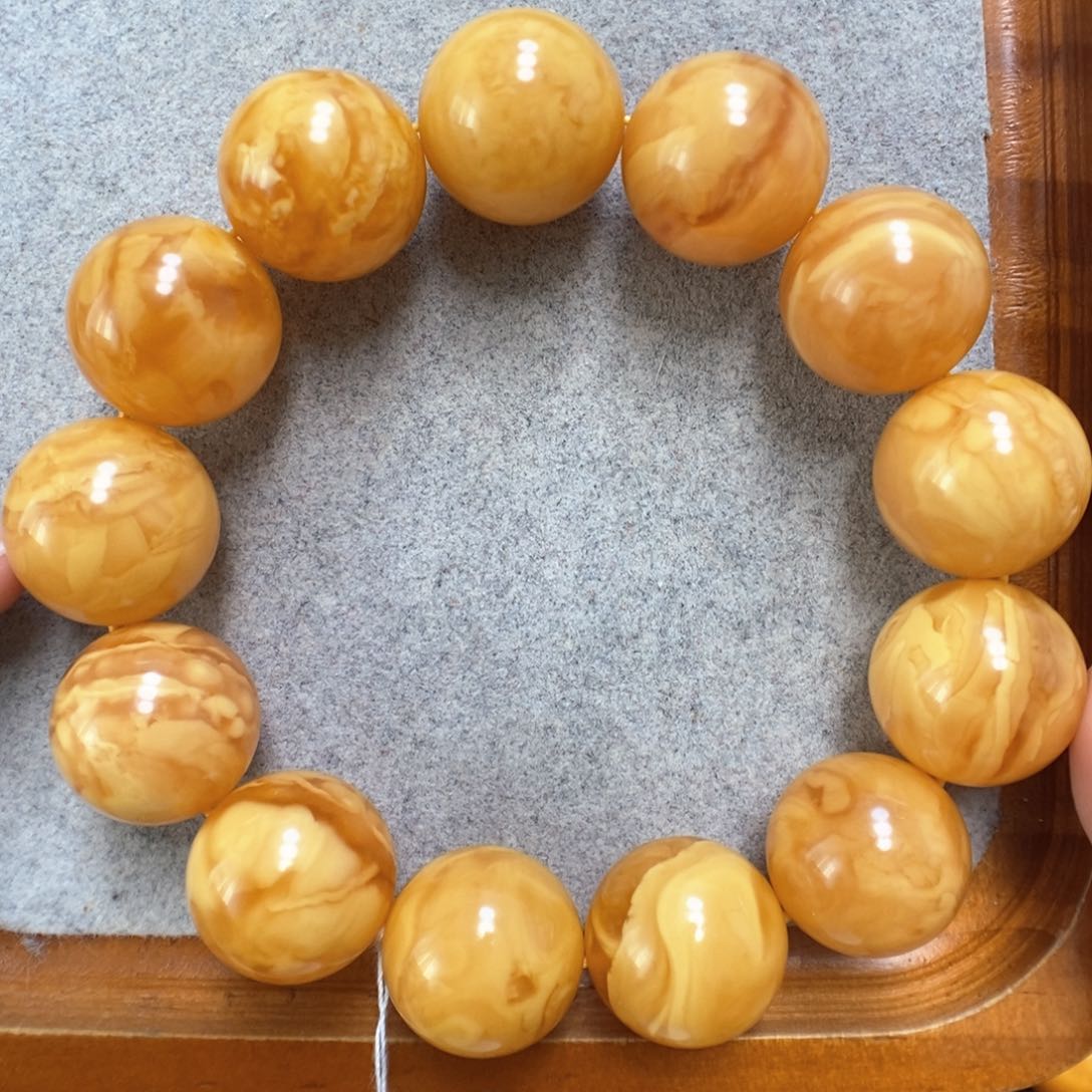 蜜蜡手串未镶嵌蜜蜡手串