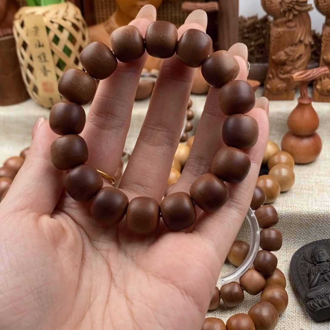 没***有手串/手链檀香木迈索尔，老山檀香，奶香13.14