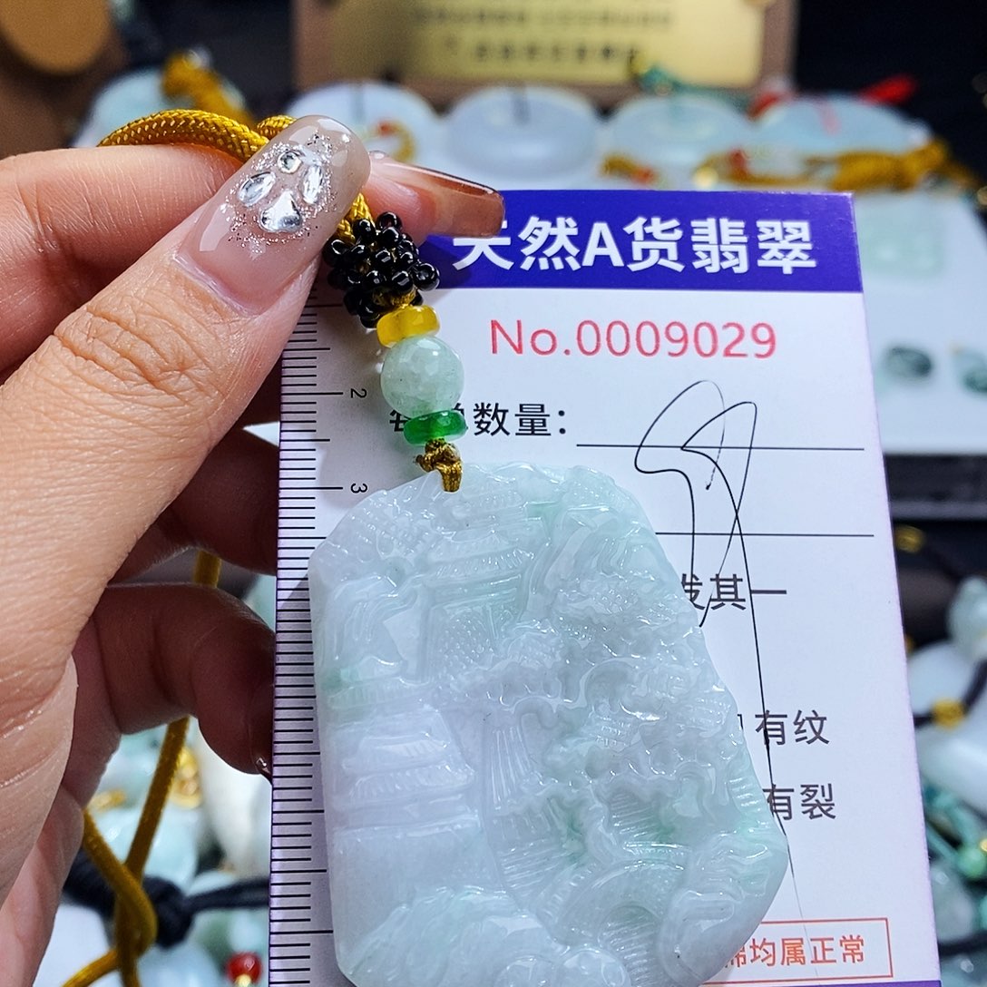 翡翠未镶嵌毛衣链9029