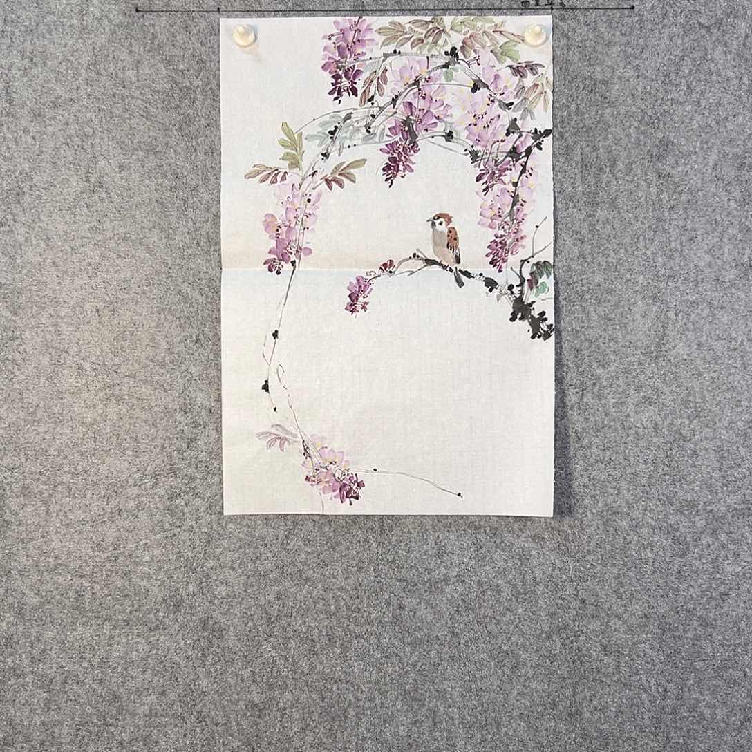 国画303 花鸟在此处飞翔也不太