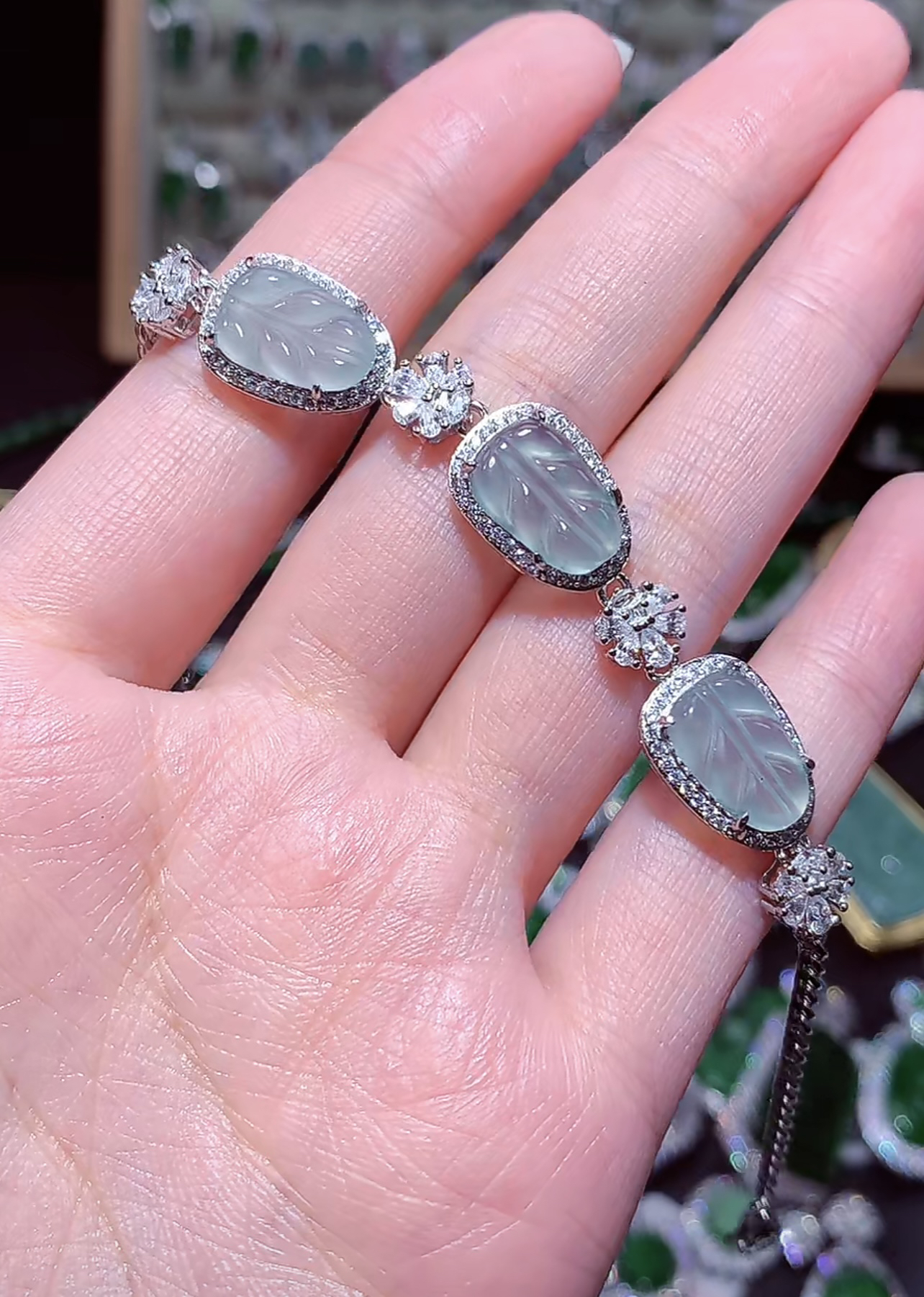 天然A货翡翠手链