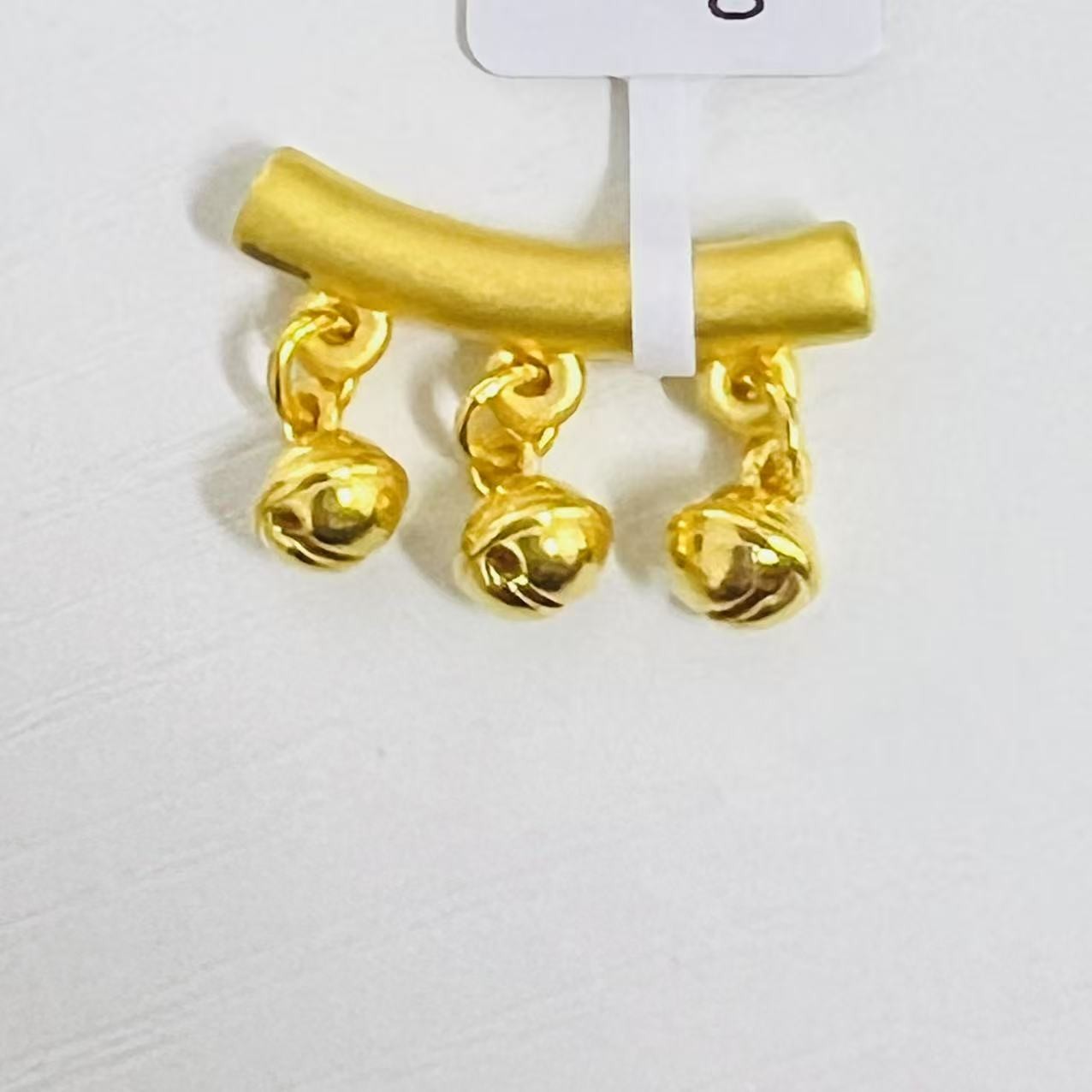 【小琪金选】 足金999 铃铛弯管  2.53