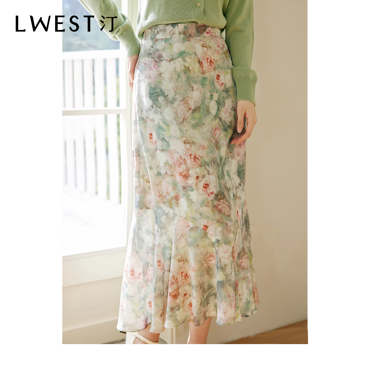 【小北专属】朗文斯汀法式温柔风气质百搭鱼尾裙DTYQ4101B07044