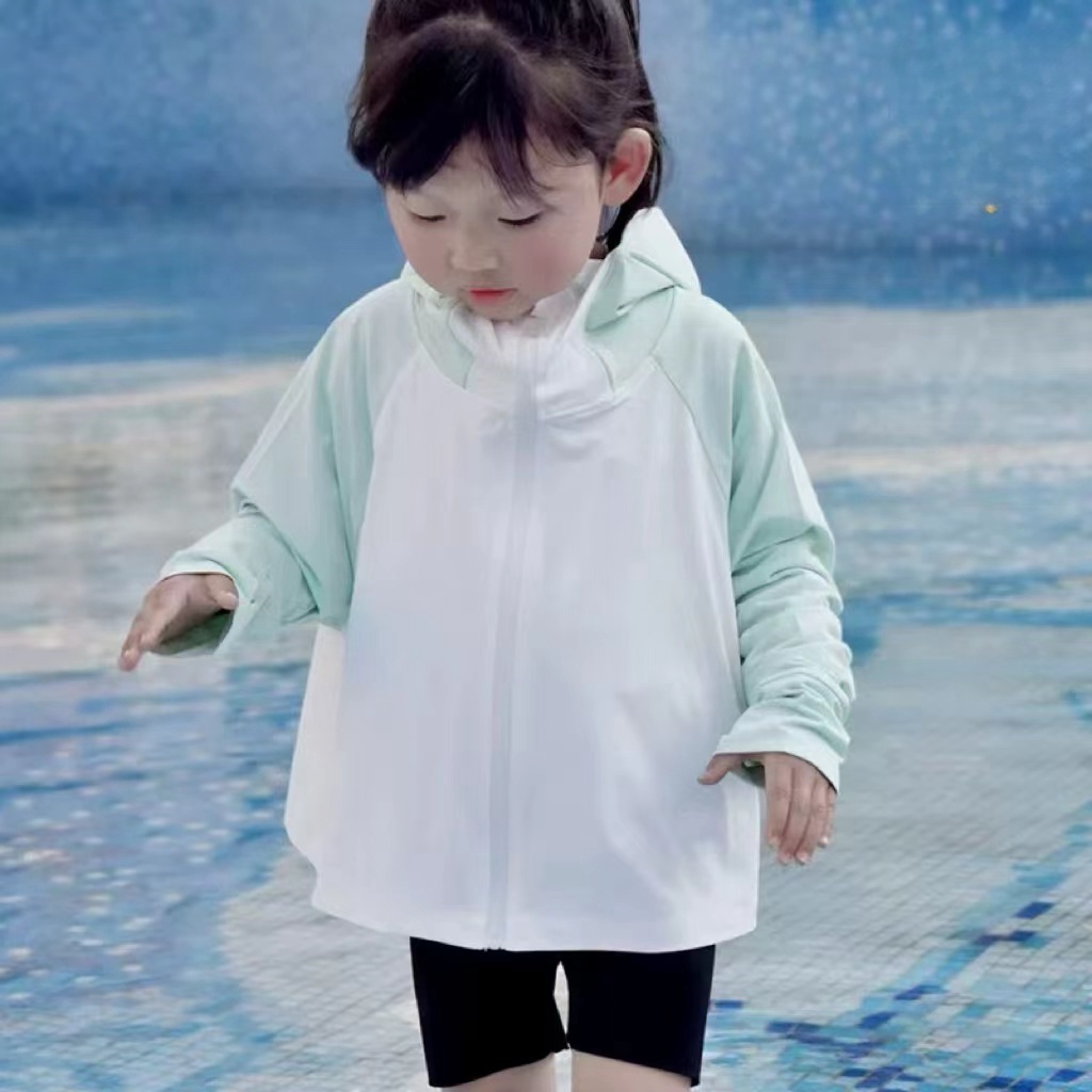 儿童2025夏季新款清凉连帽防晒衣B1022