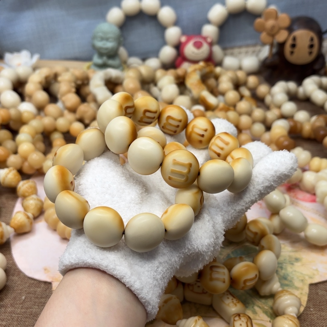 吊坠菩提根/象牙果23+干磨瑕疵牙果一锅021