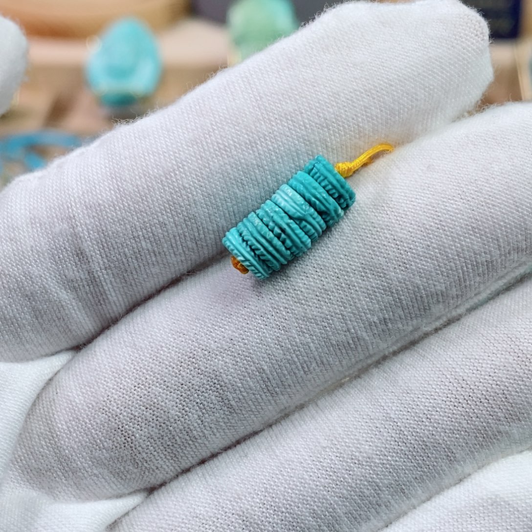 绿松石未镶嵌珠宝奇石6.8mm