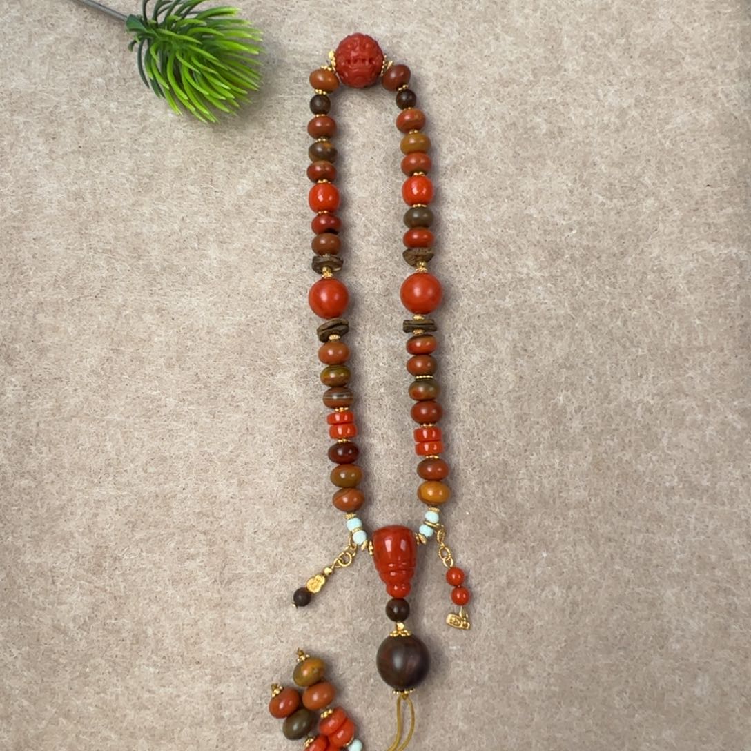 南红玛瑙未镶嵌（大山包算盘珠手持8+）