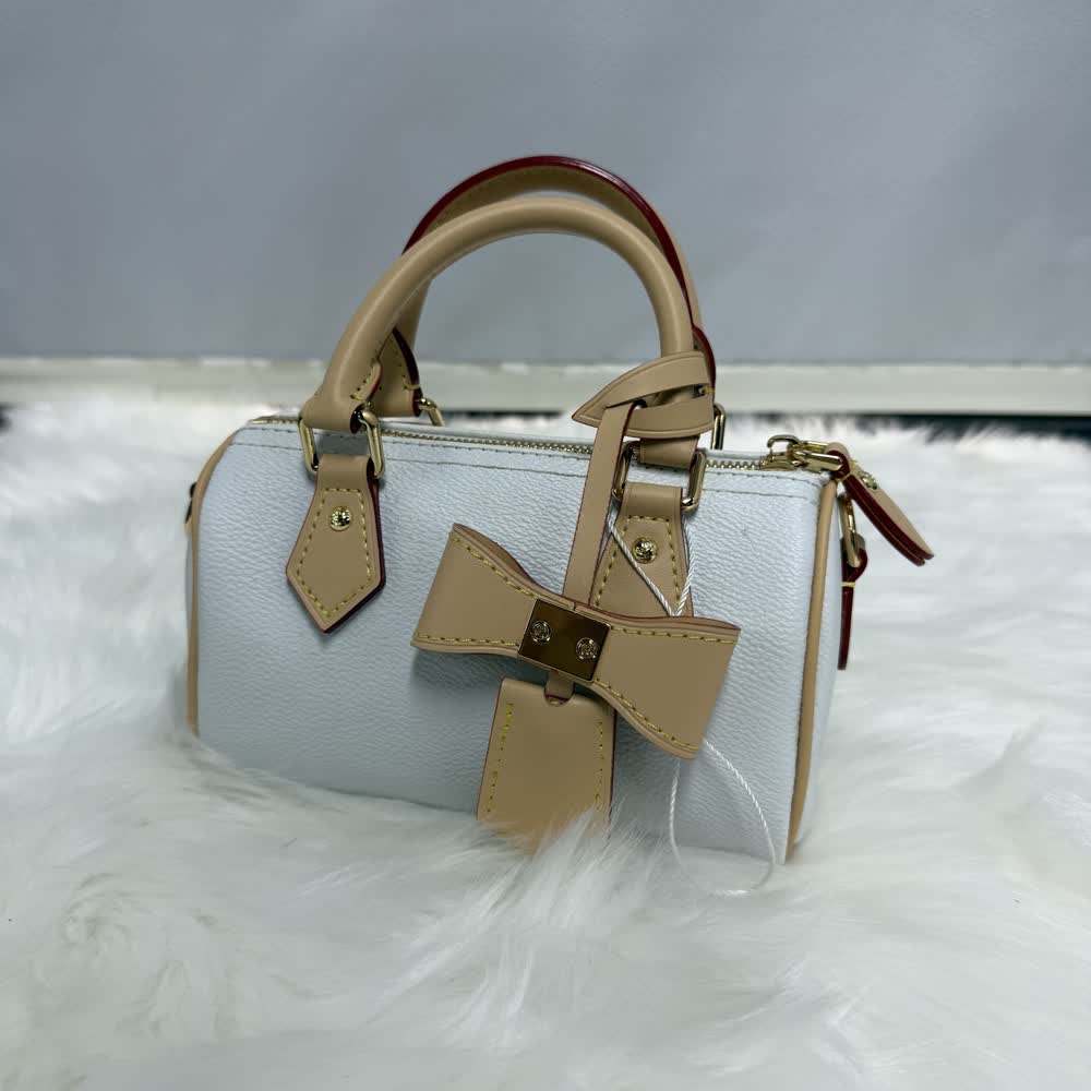 大麦定制单肩包（DM1322芯片版老花白彩小号）