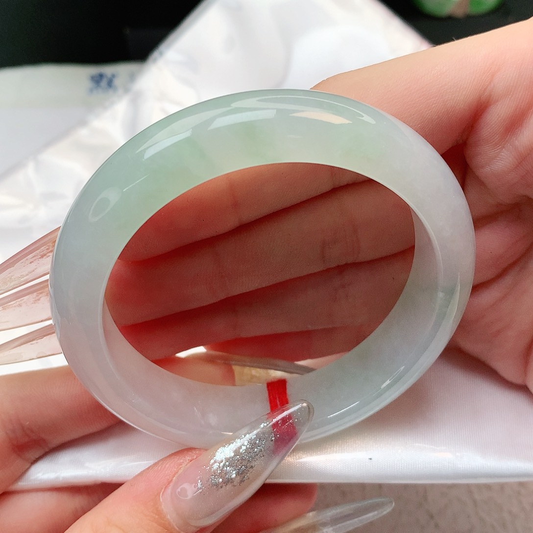 未镶嵌手镯翡翠正圈55