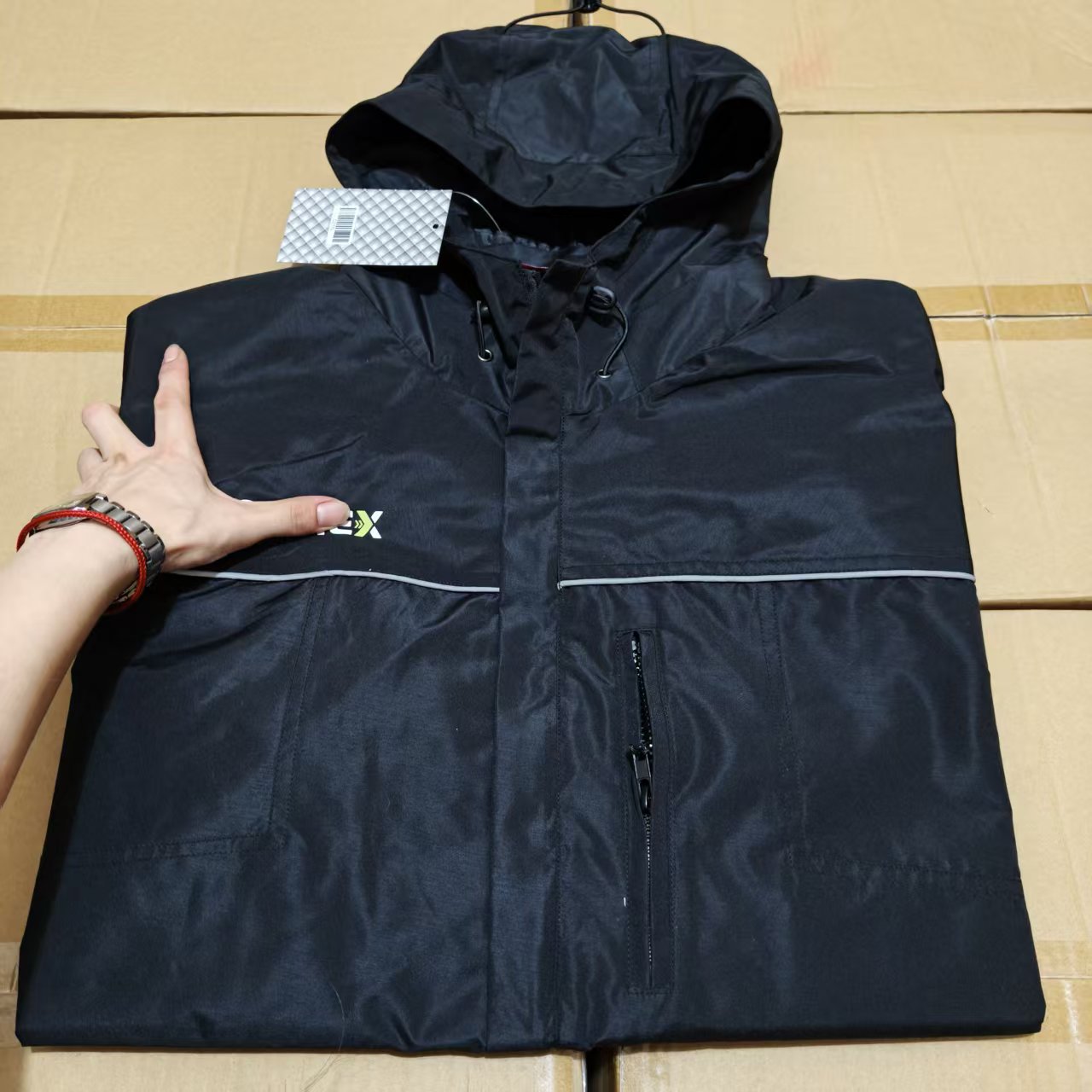 黑色工装雨衣外套  尺码可选（德尺码偏大）