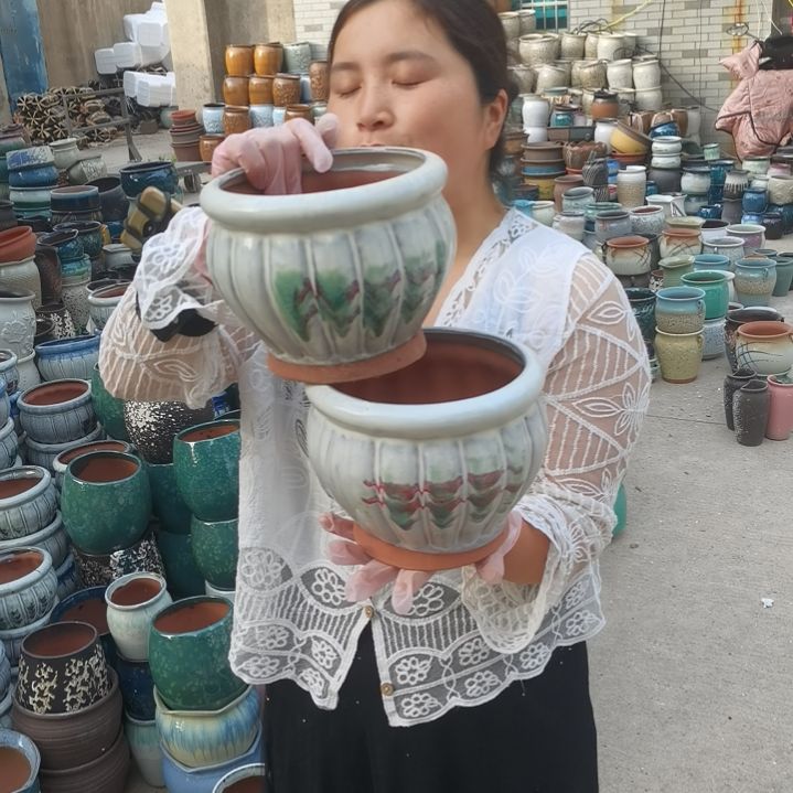 口18高16瑕疵两个盆子