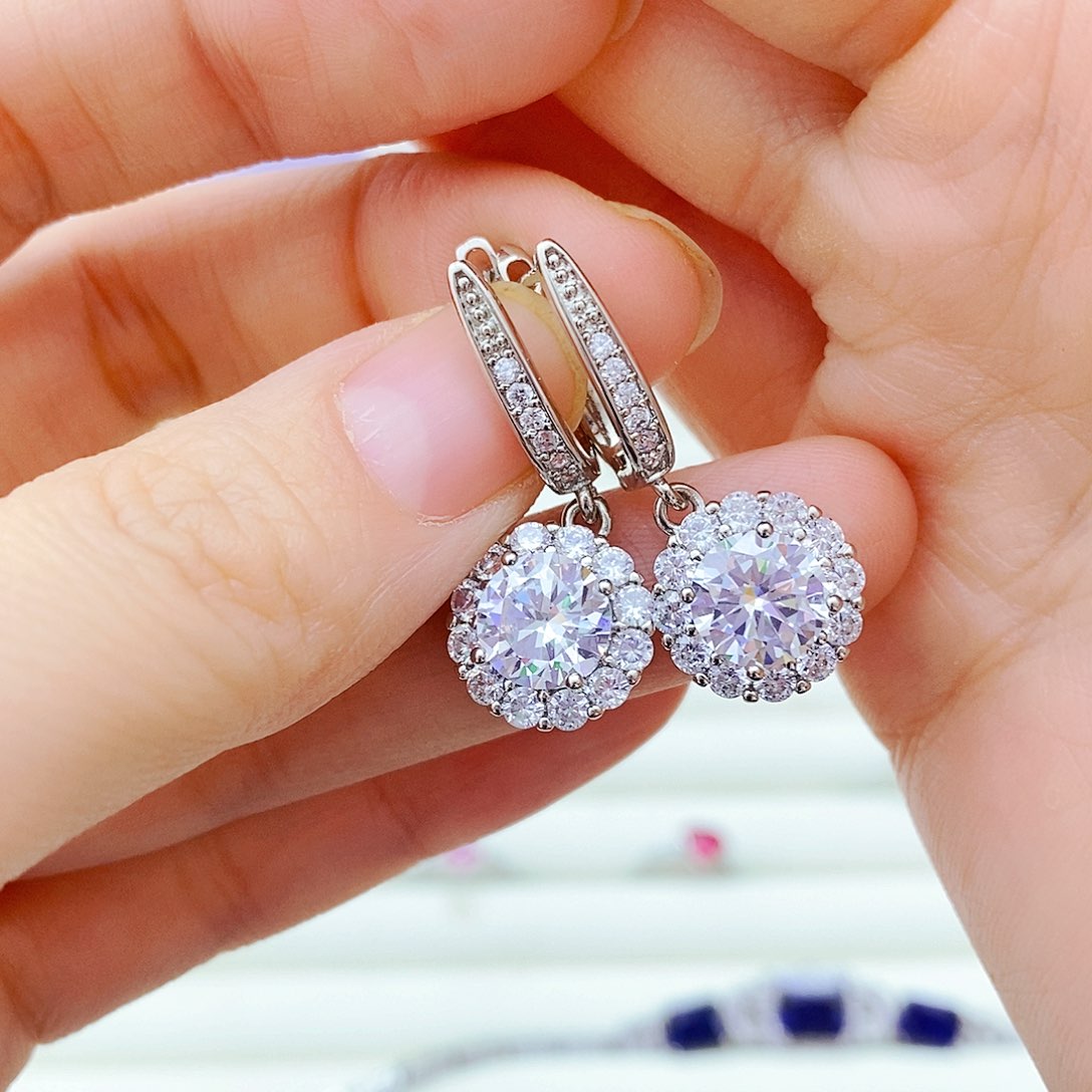 未镶嵌耳饰水晶耳饰