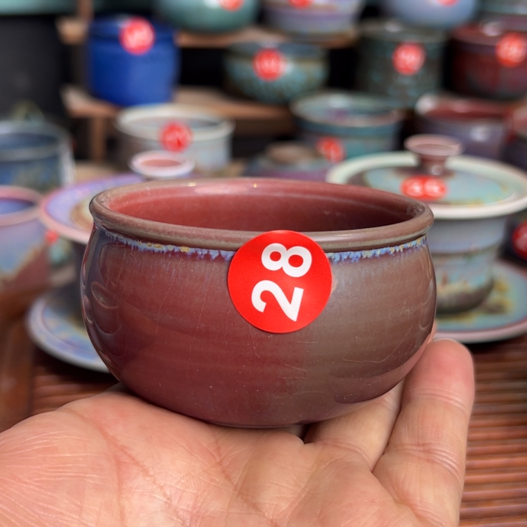 手工制作钧窑茶器
