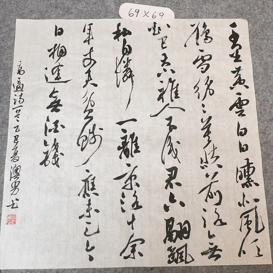 书法国展书家谢澳男69×69