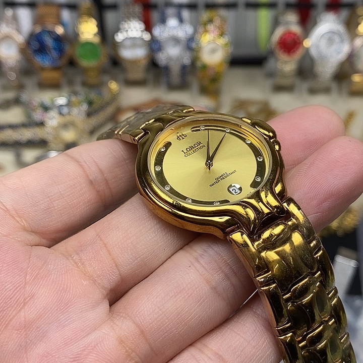 钢金属镀金石英机芯