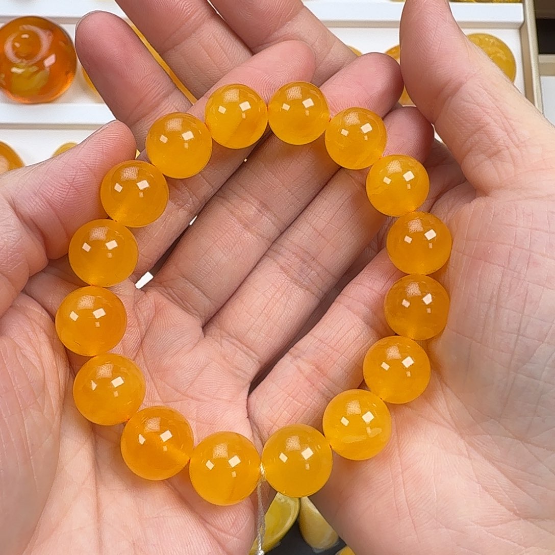 静***蜜蜡未镶嵌手链蜜蜡