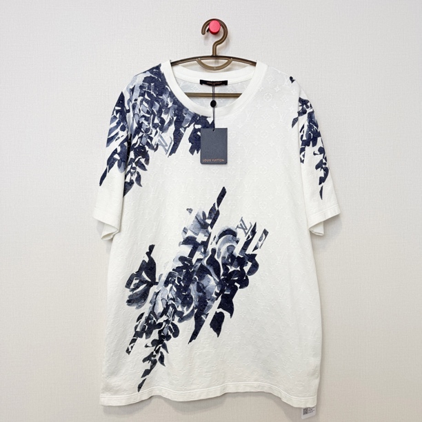 未使用 LouisVuitton/路易威登 菲董满印海草短袖/XXL/编号12124