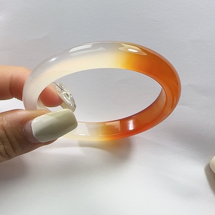 玛瑙/玉髓合金手镯54圈口