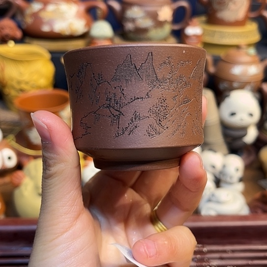 紫砂茶杯紫砂主人杯