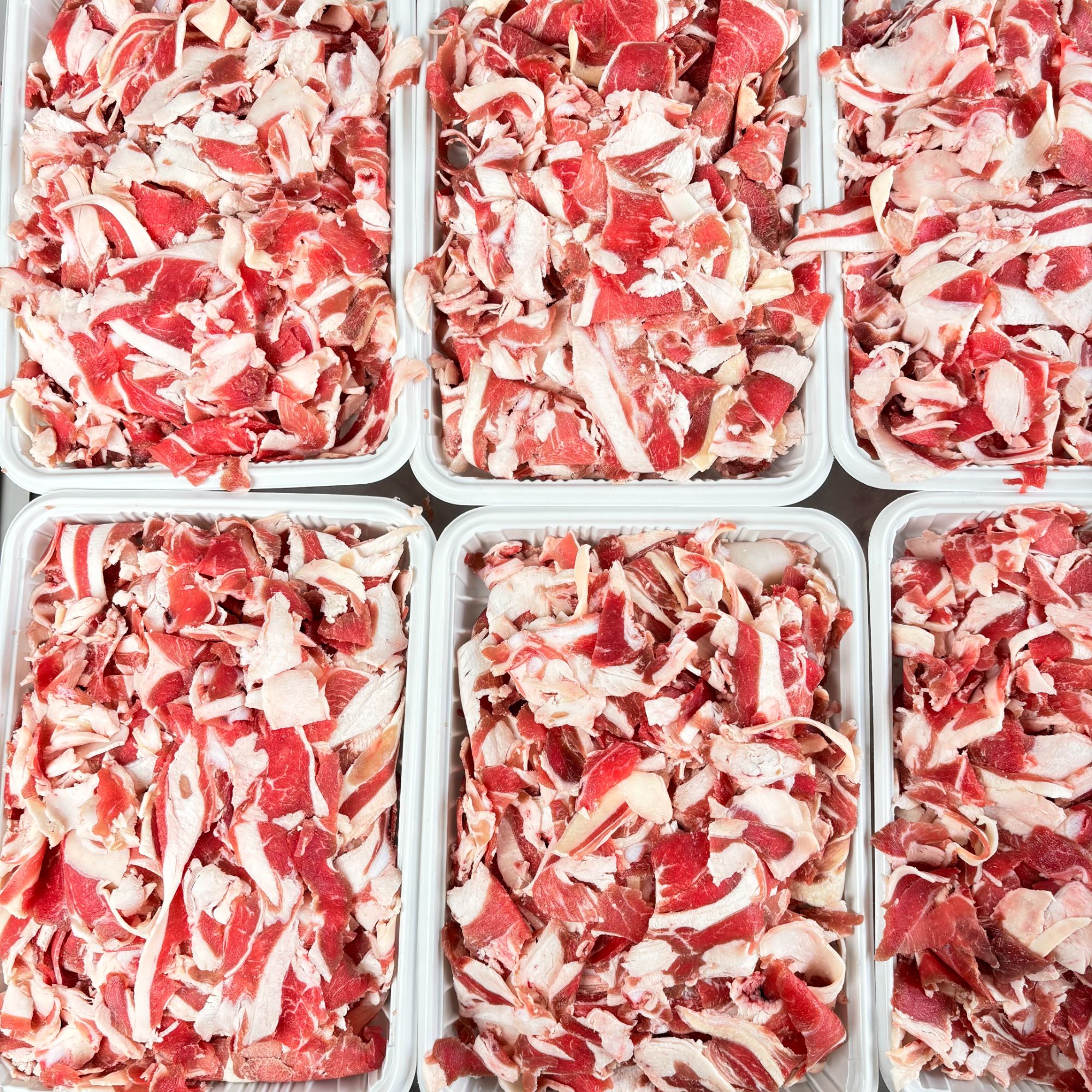 原切羔羊肉片（边角料切片）