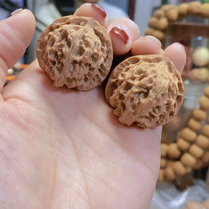 【闪购商品】文玩核桃把件35苹果迷你