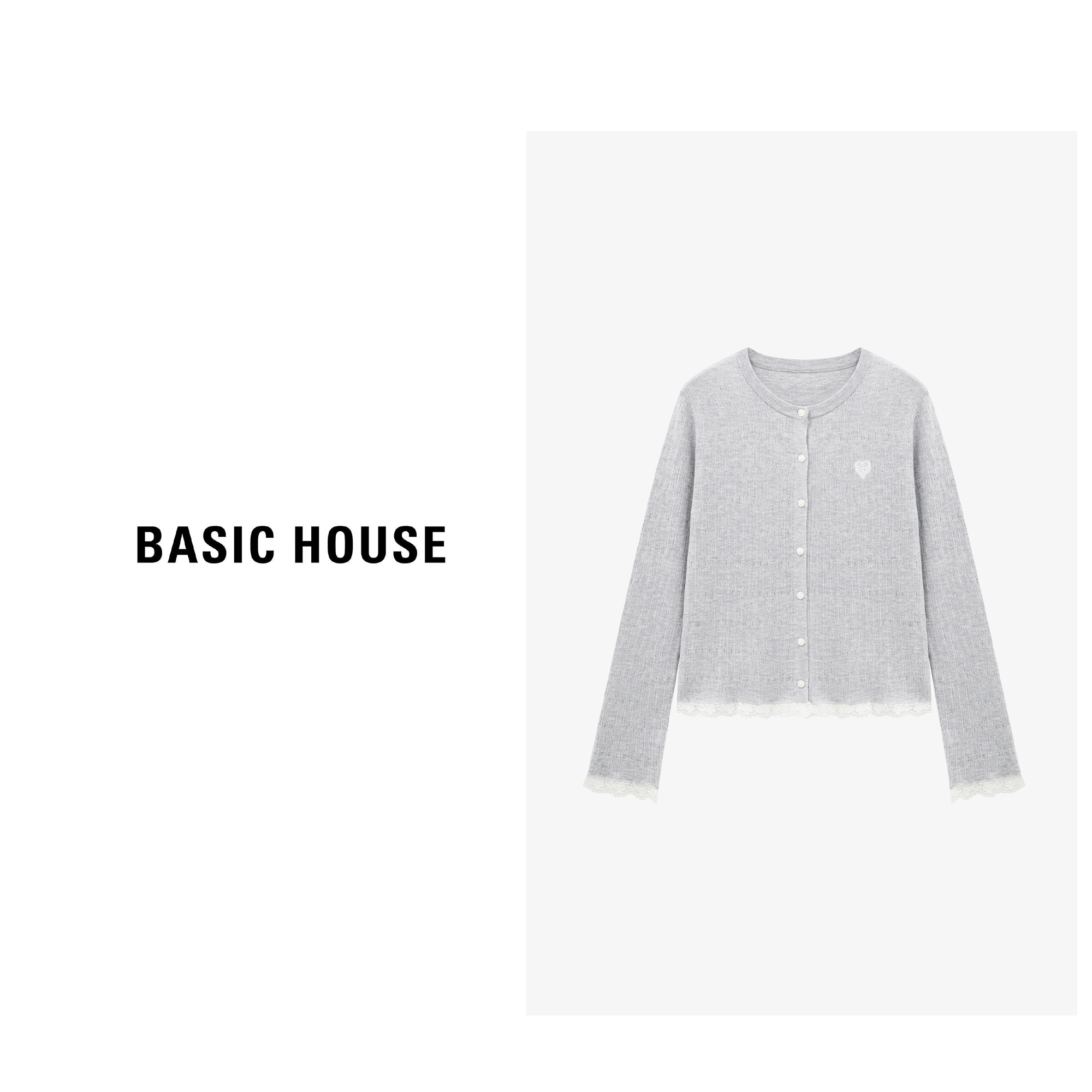 Basic House/百家好慵懒网红时尚炸街新款女装针织衫B0625B5KTM2