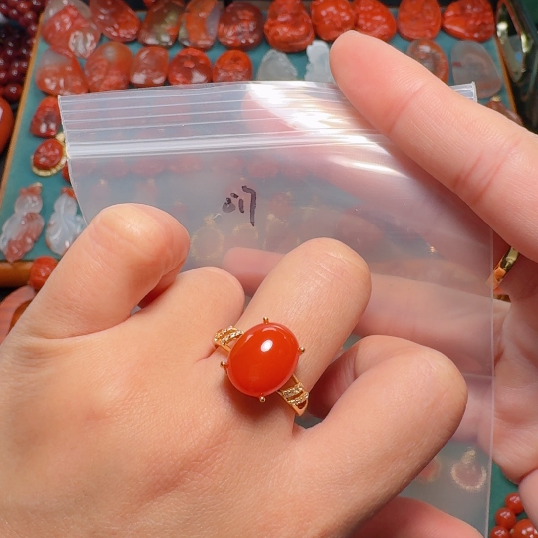 南红玛瑙南红银S925镶嵌