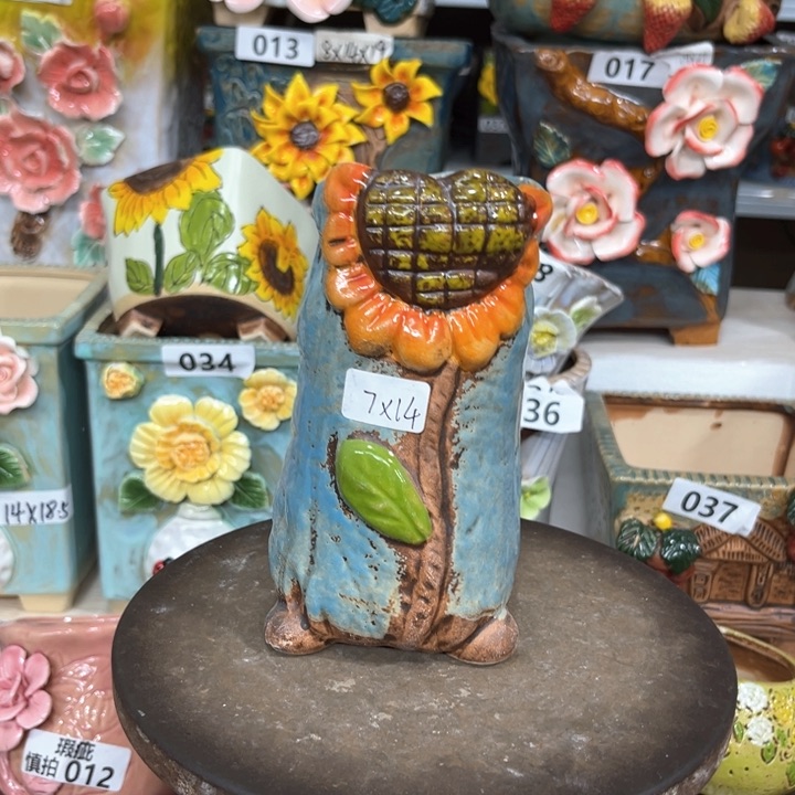 紫砂花盆粗陶材质多肉花盆