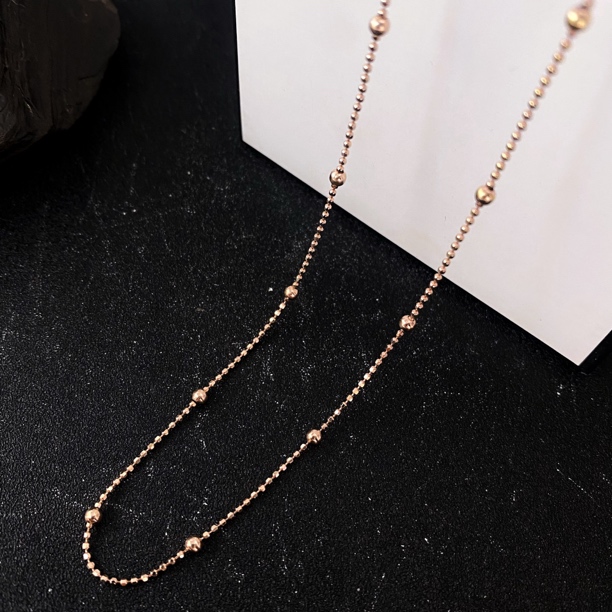 链子925银 大小间珠满天星项链0510482