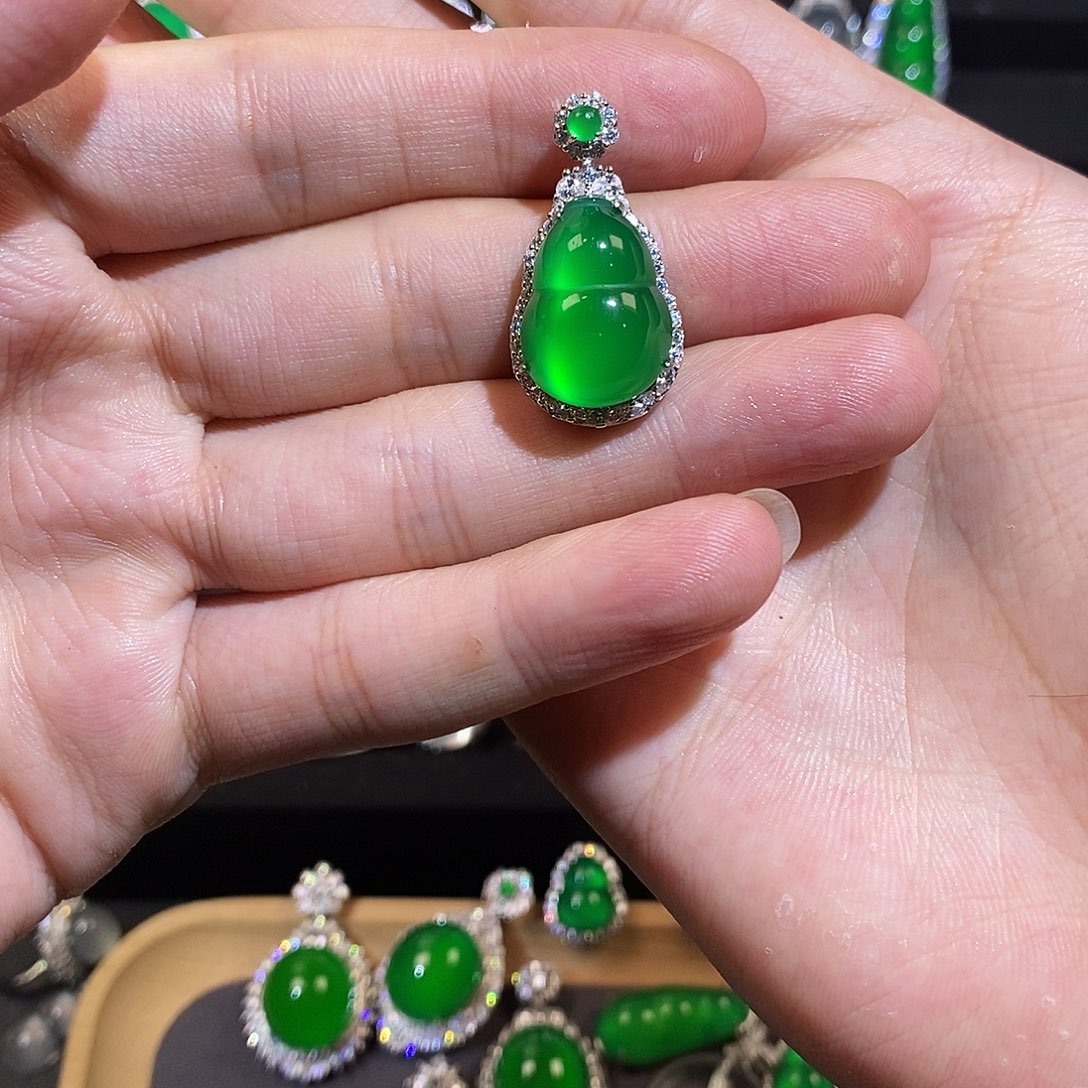 银S925镶嵌吊坠玛瑙/玉髓178