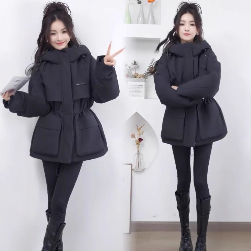 2025新款胖mm大码欧货新款百搭收腰设计显瘦工装风潮流派克服