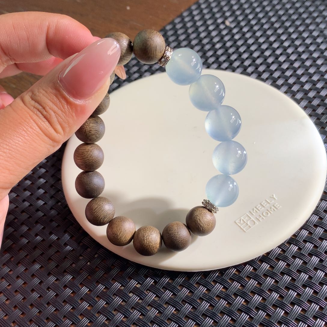 未镶嵌手串翡翠精品卡12天空蓝特价