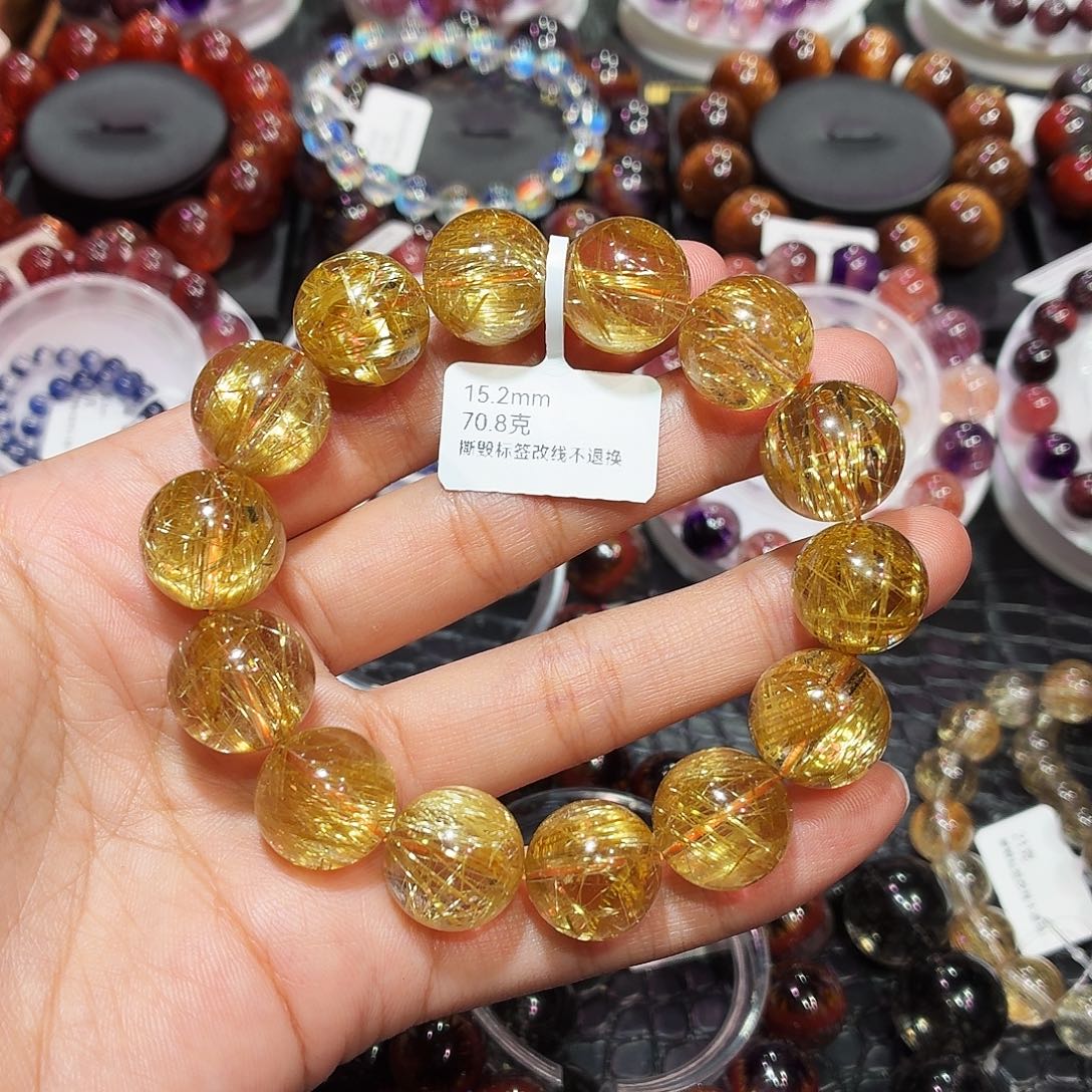 斯***丽手串未镶嵌水晶15.2mm左右