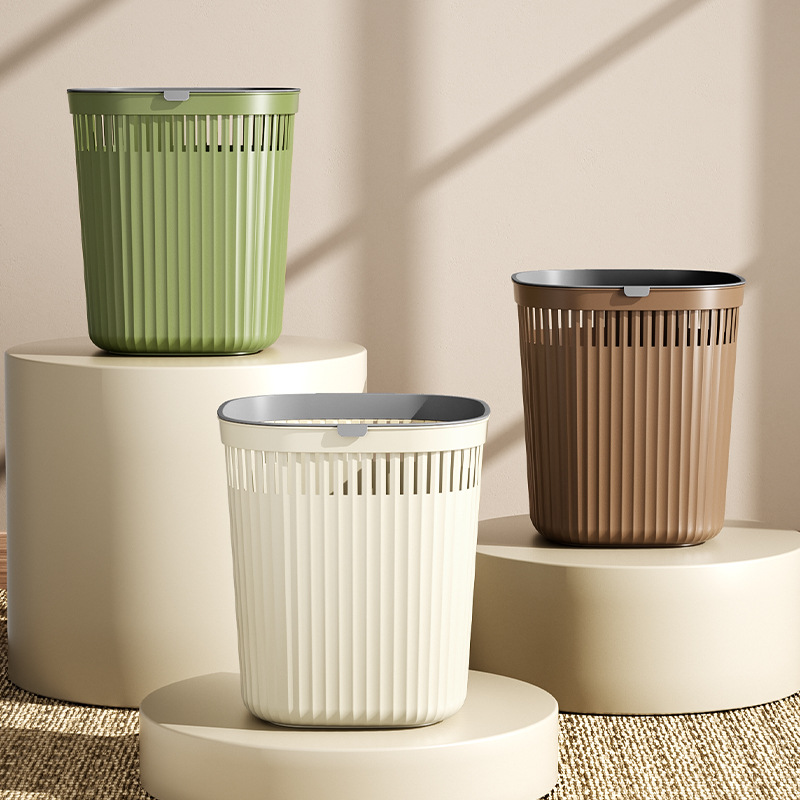 爆款垃圾桶家用厨房客厅卫生间卧室大容量办公室压圈纸篓