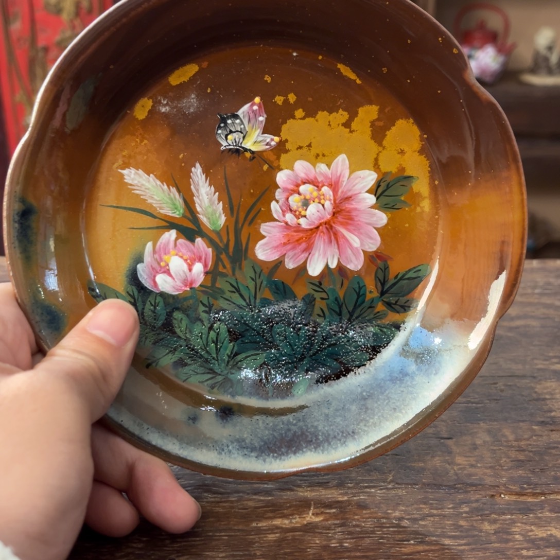 柴烧手工手绘陶瓷
