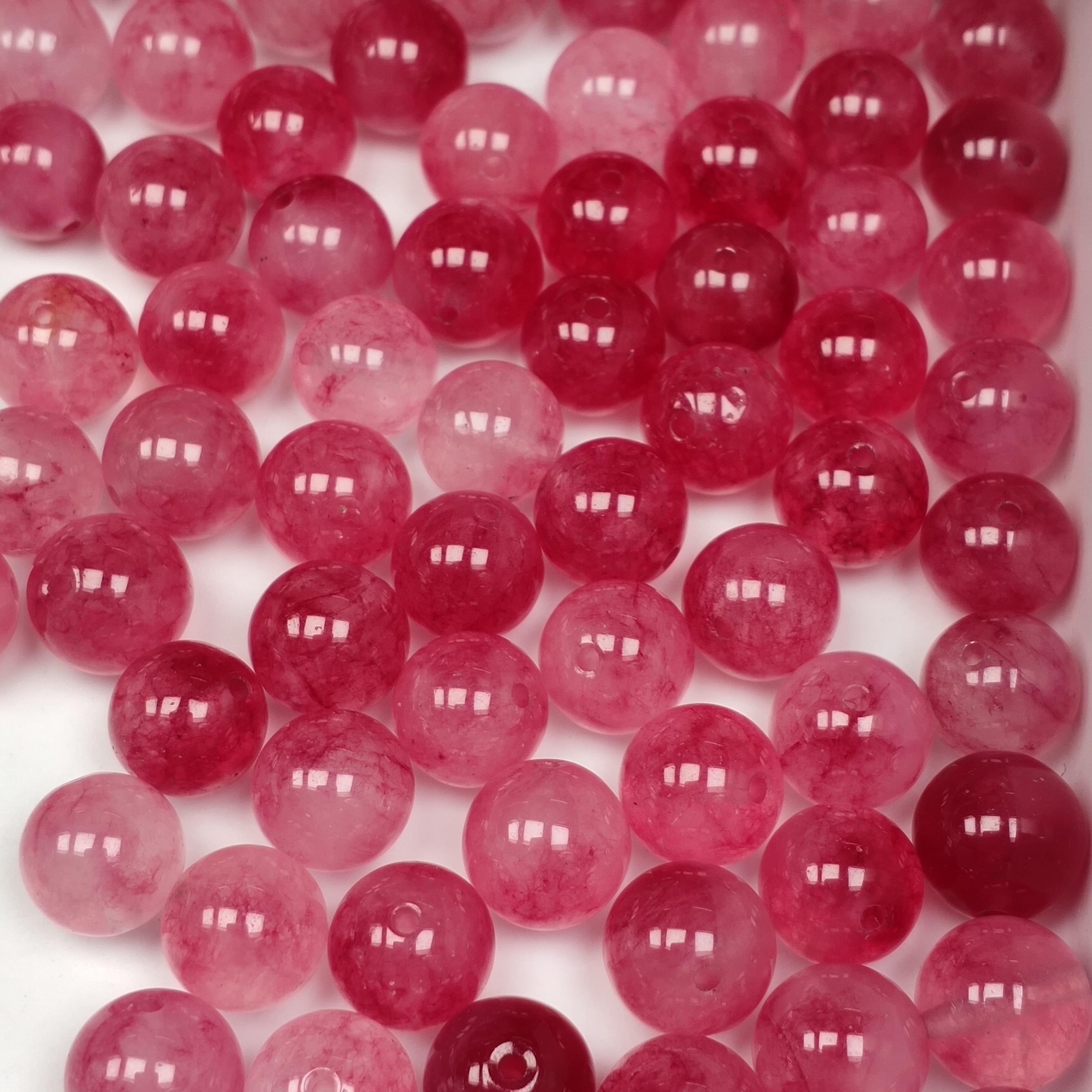 散珠W1651卢比莱粉碧玺10MM*10颗