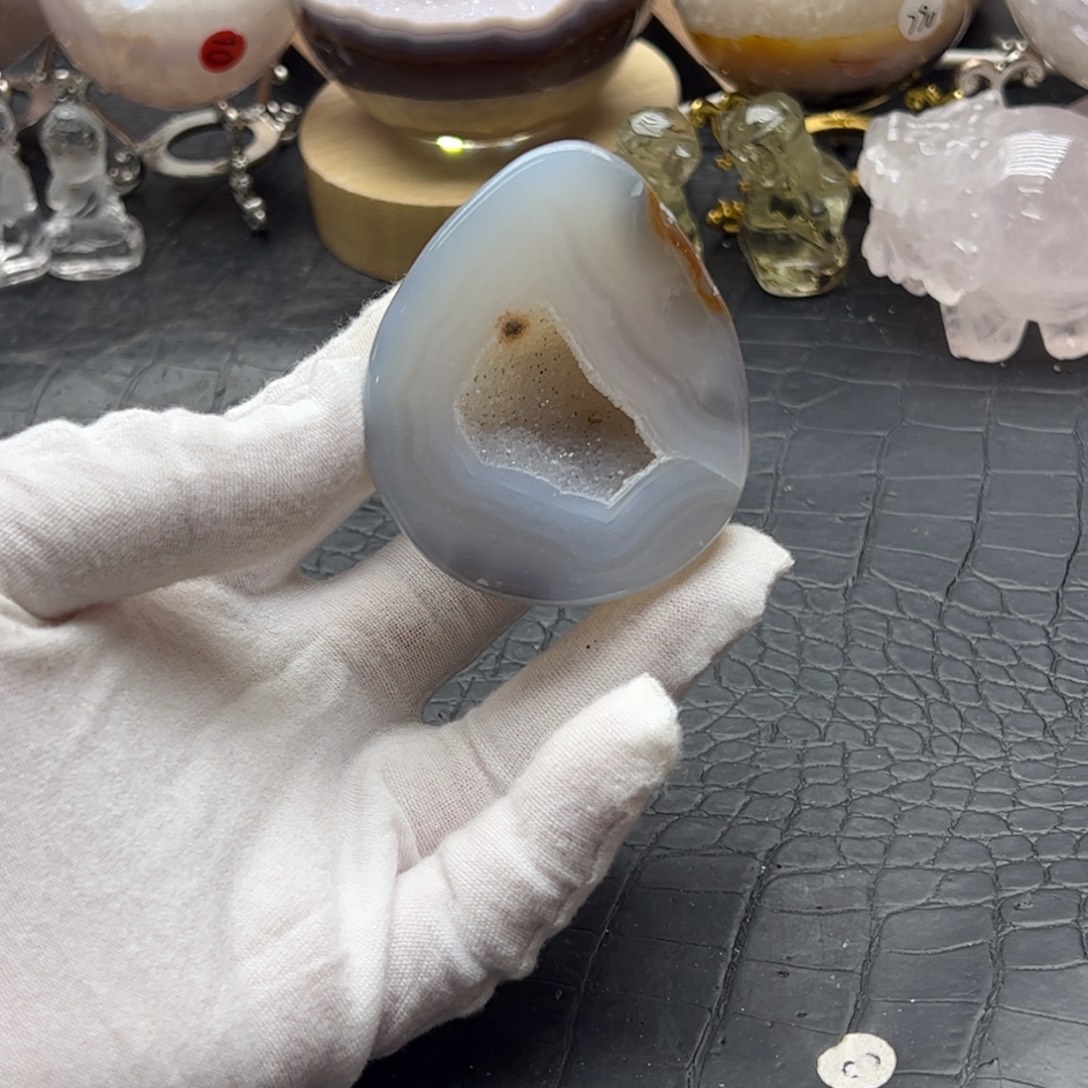 未镶嵌水晶珠宝半成品龙蛋9
