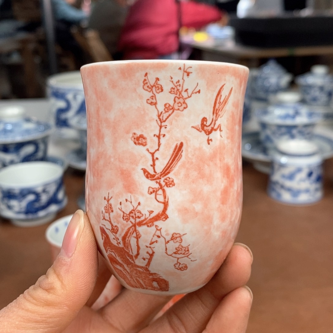 杯景德镇陶瓷手工手绘