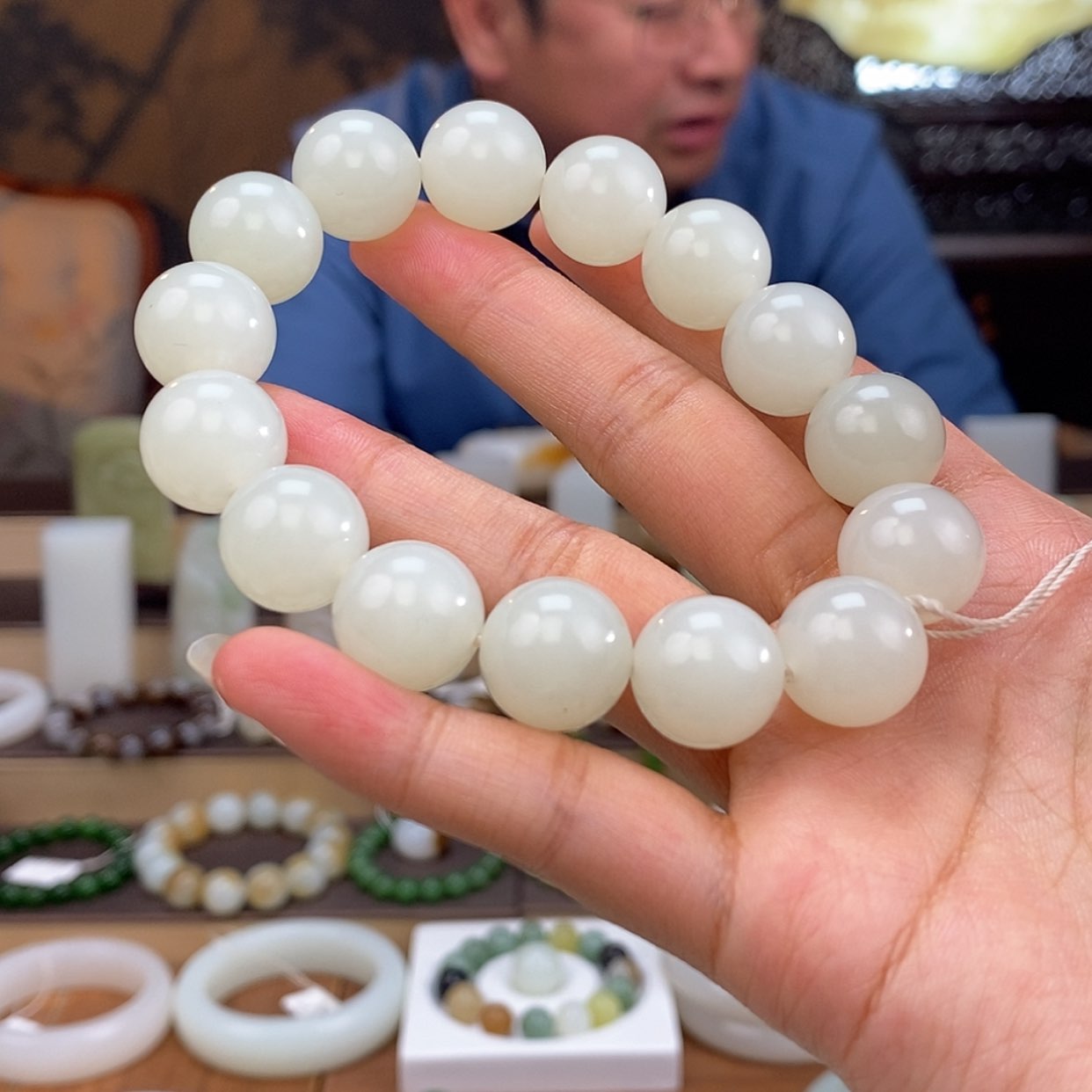 【闪购商品】和田玉手串未镶嵌