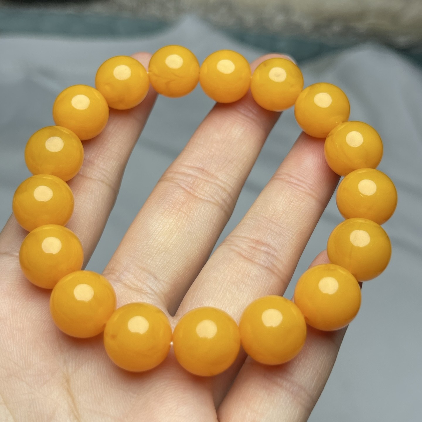 【玖月优选】时尚饰品 卡12mm 俄罗斯新密 珠串手链 