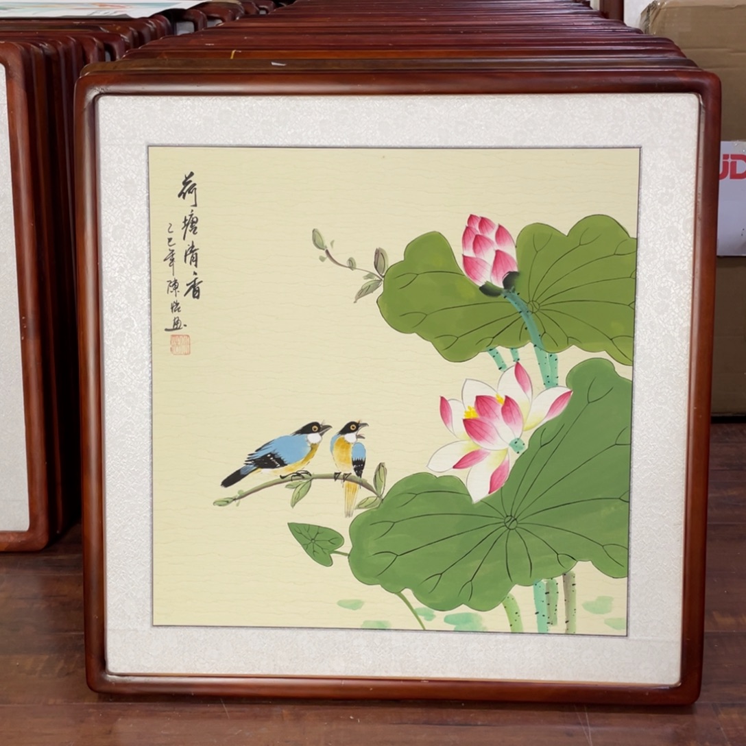 国画带框尺寸63*63厘米