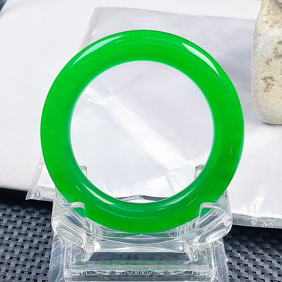 【聚宝严选】货高系品粗绿色妈妈款精致精美气质百搭奇石