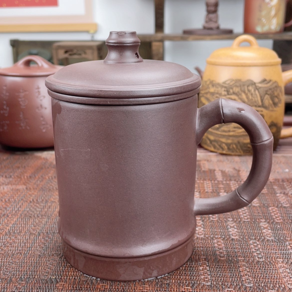 【闪购商品】紫砂茶杯宜兴原矿紫砂盖杯微瑕