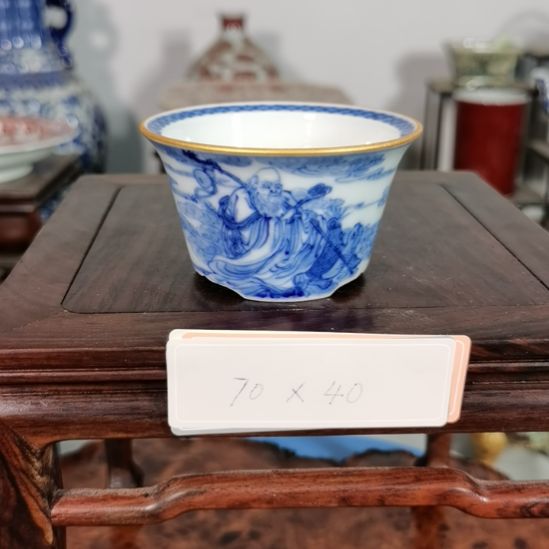 手工手绘釉盆大徳堂