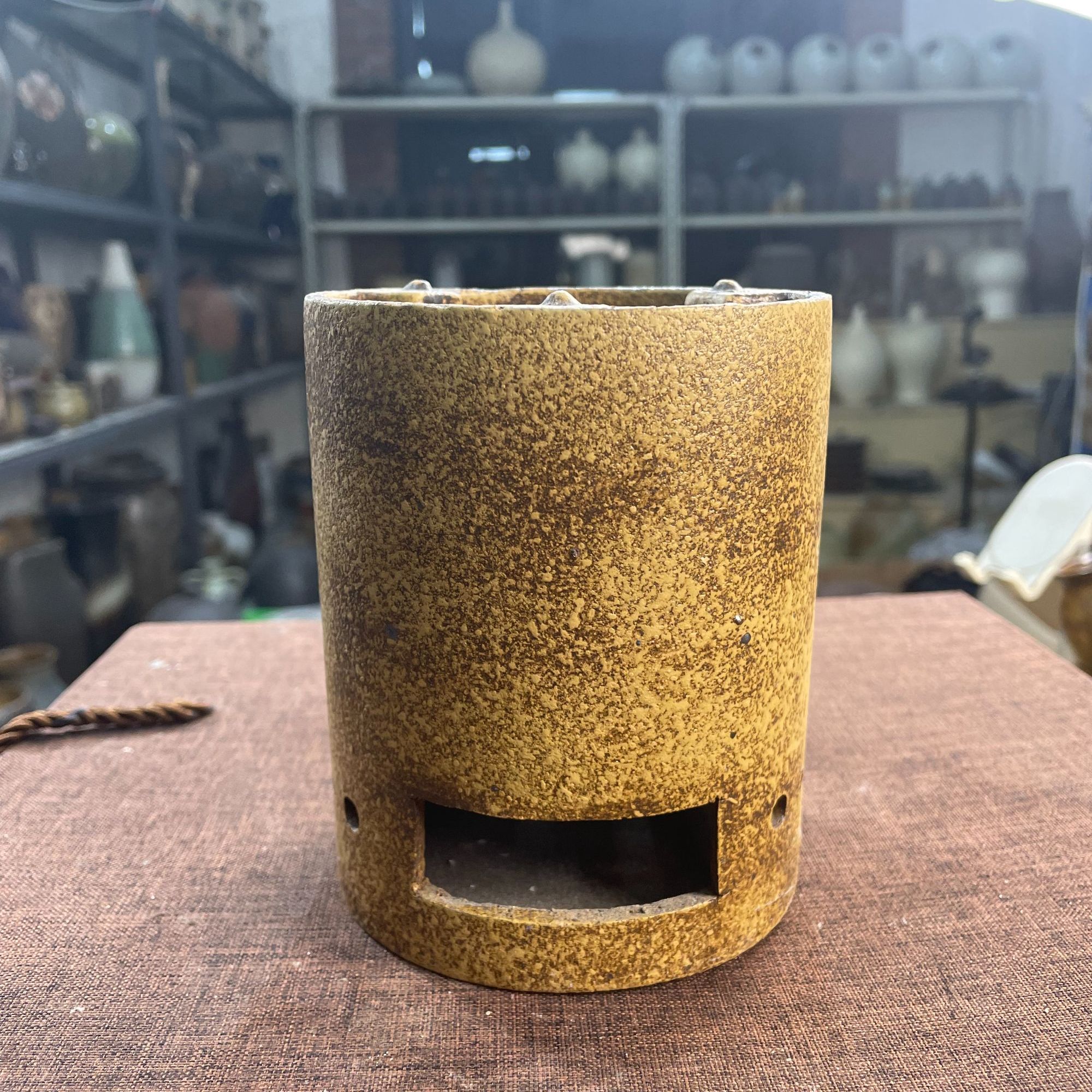 当代 紫砂粗陶单体碳炉