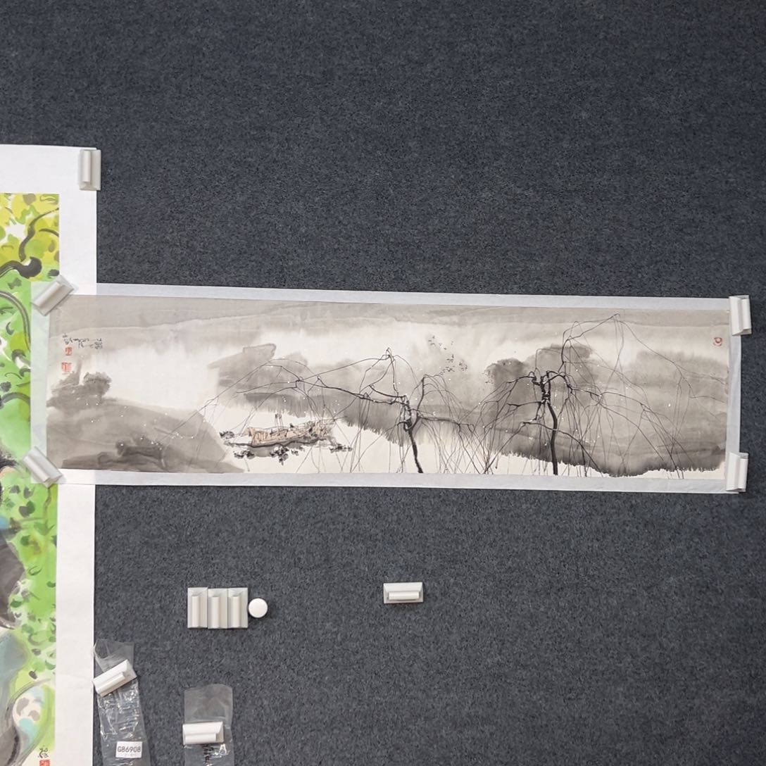 国画大*刘（g94069）春江 书画