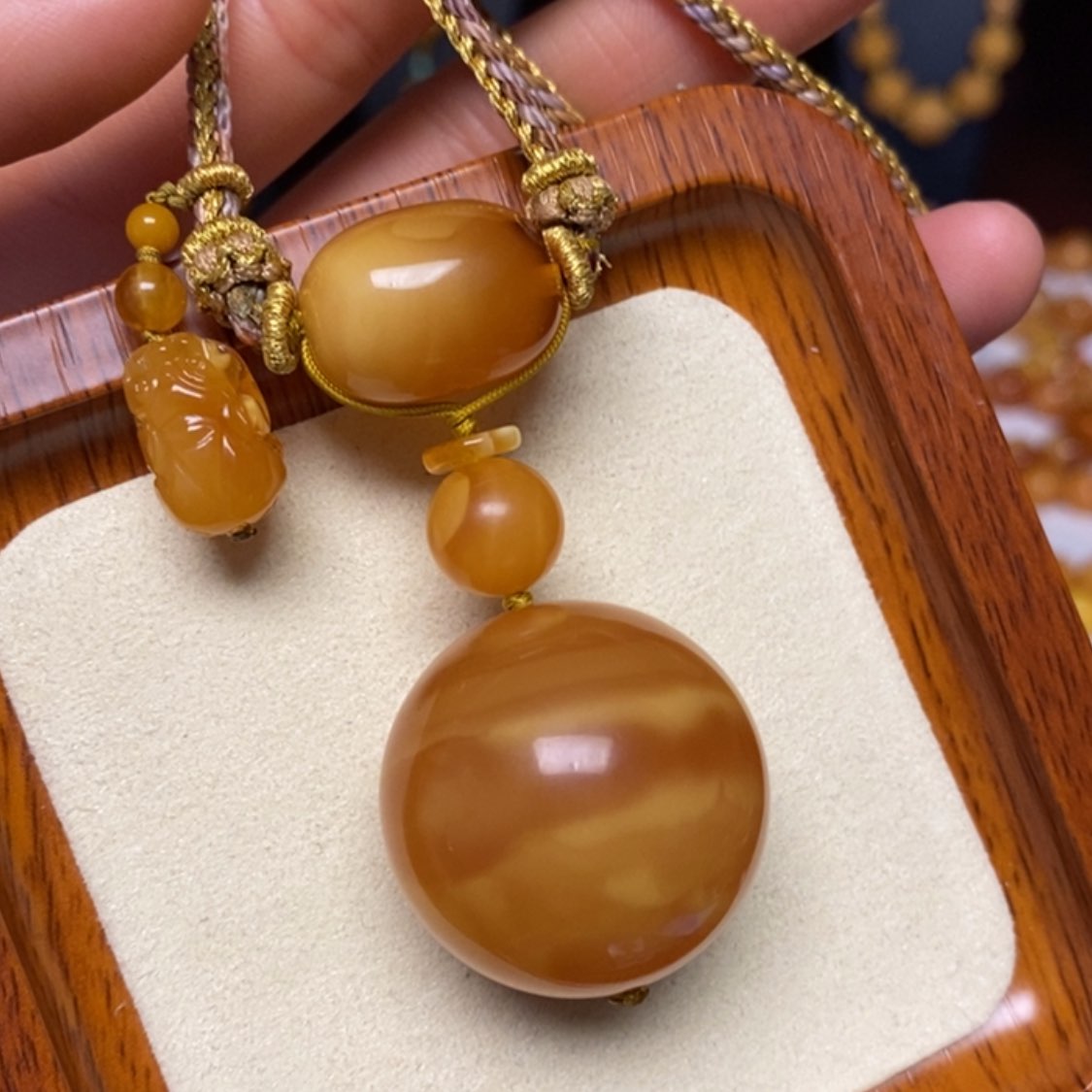【闪购商品】蜜蜡颈饰未镶嵌项链