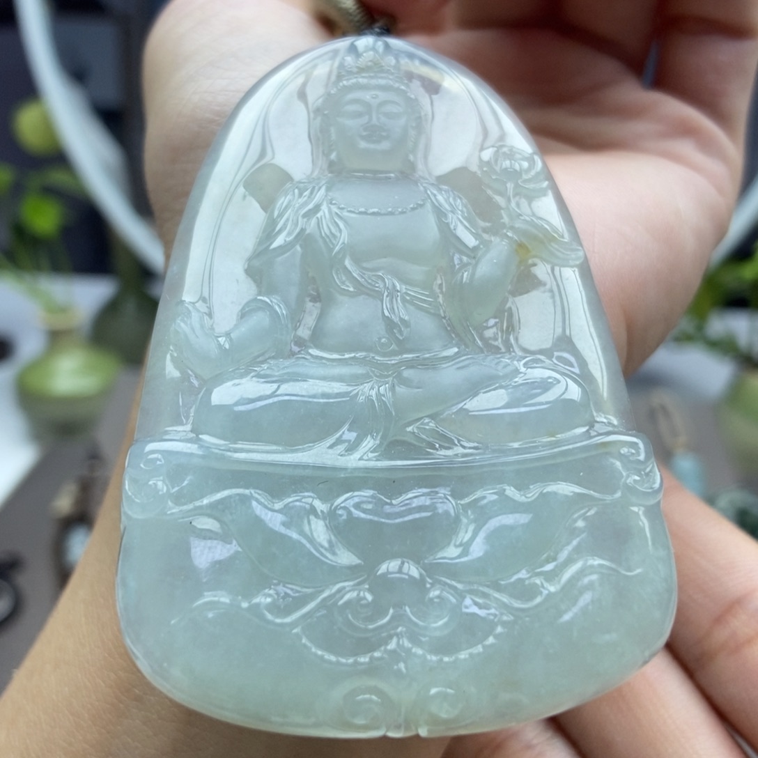 翡翠未镶嵌颈饰吊坠24