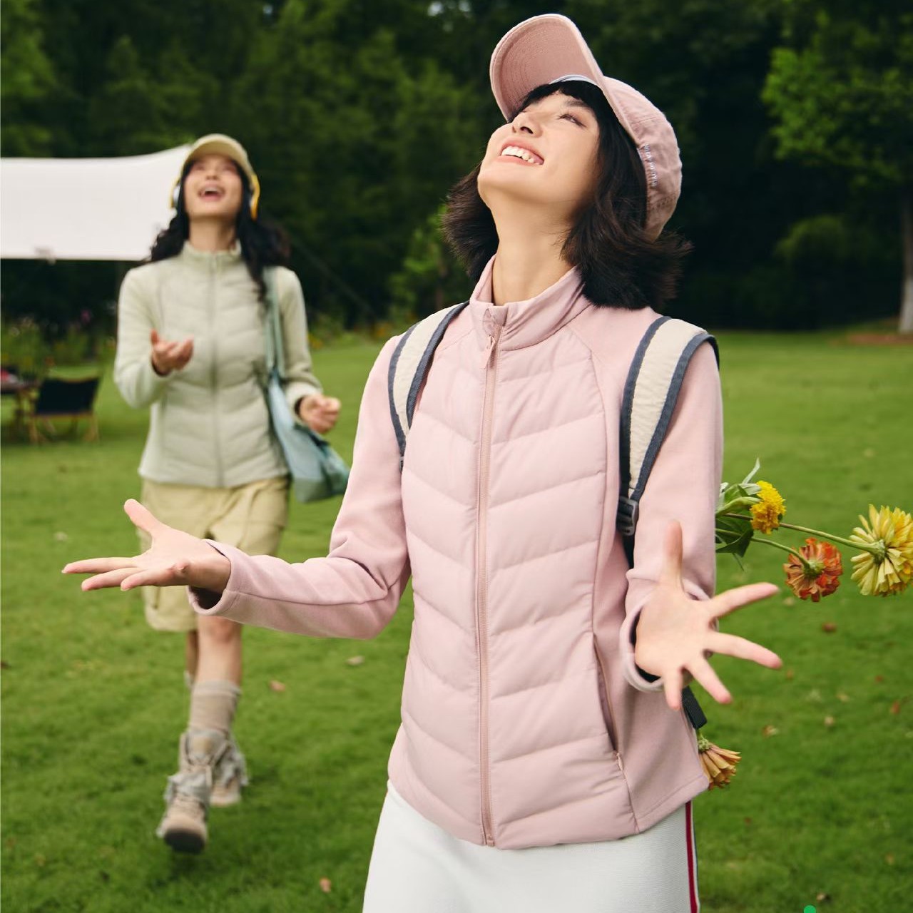 658女士时尚保暖短款薄款运动纯色长袖拼接冬季修身秋冬韩版显瘦